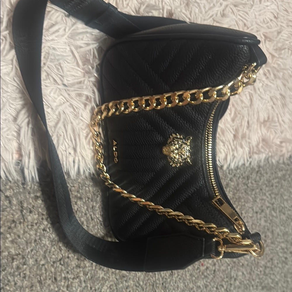 ALDO Black Quilted Shoulder Bag